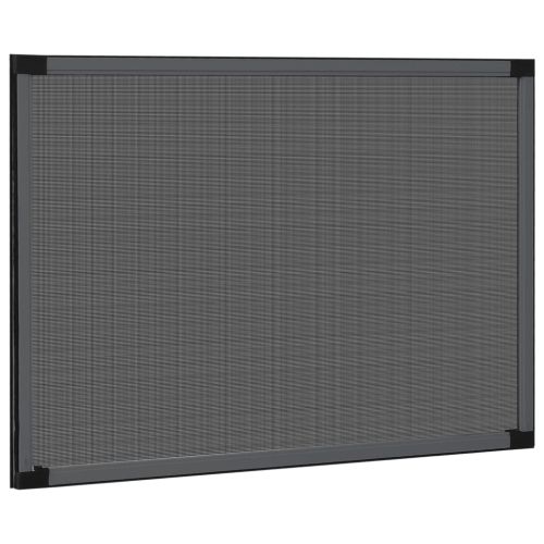 Ролетен комарник за прозорци, антрацит, (100-193)x75 см