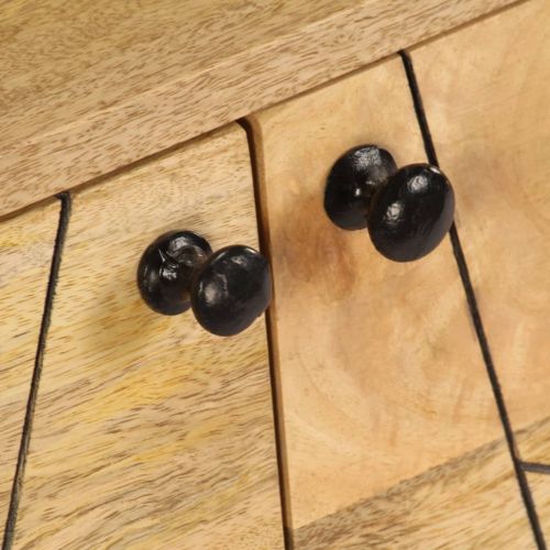 ТВ шкаф, мангово дърво масив, 140x30x40 см