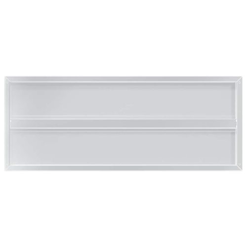 Стенни рафтове 2 бр 100x40x3 см сребристи неръждаема стомана