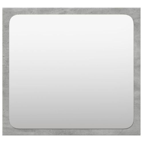 Комплект мебели за баня от 3 части бетонно сив инженерно дърво