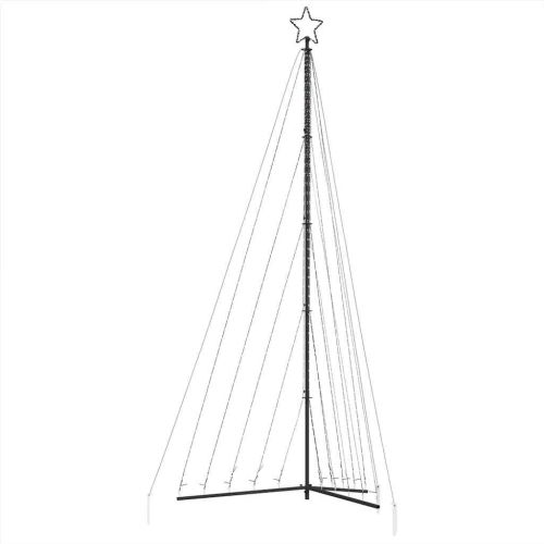 LED коледна елха 570 светодиода студено бяло 399 см