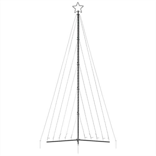 LED коледна елха 570 светодиода студено бяло 399 см