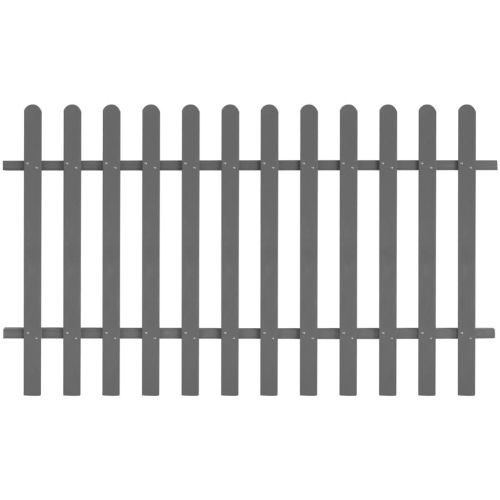 Дъсчена ограда, WPC, 200x120 см