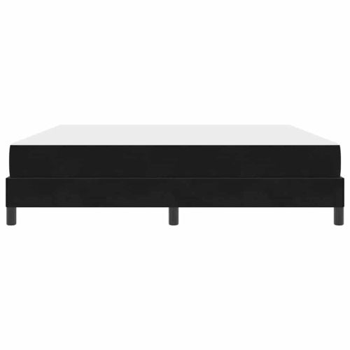 Легло с пружинирана основа с матрак Черно 180 x 210 cm текстил