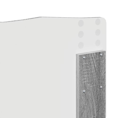 Легло с място за съхранение с таблото Сив Сонома 120 x 190 cm