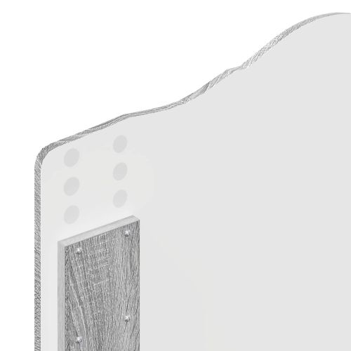 Легло с място за съхранение с таблото Сив Сонома 75 x 190 cm