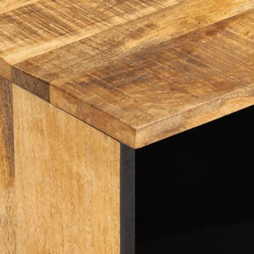 ТВ шкаф, 100x34x46 см, грубо мангово дърво масив