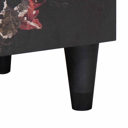 Нощно шкафче с врата 2 pcs Черно 40 x 33 x 46 см