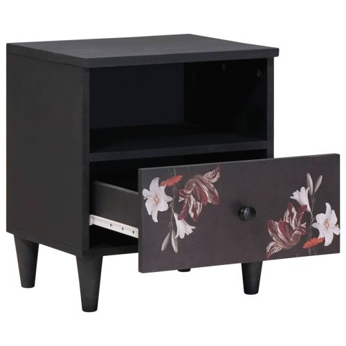 Нощно шкафче Кафяво 40 x 33 x 46 см Солидно мангово дърво