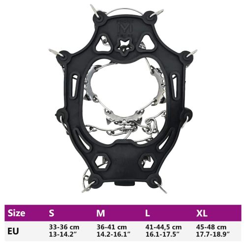 Ледени точки за обувки Черно M