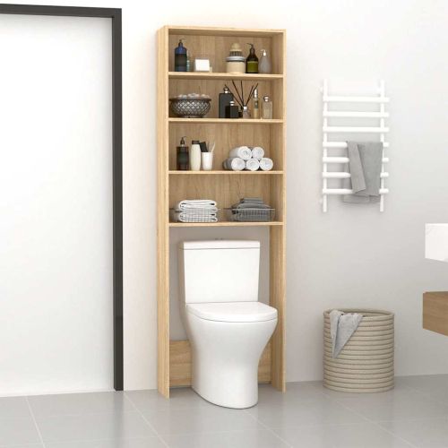 Шкаф за пералня, дъб сонома, 64x24x190 см