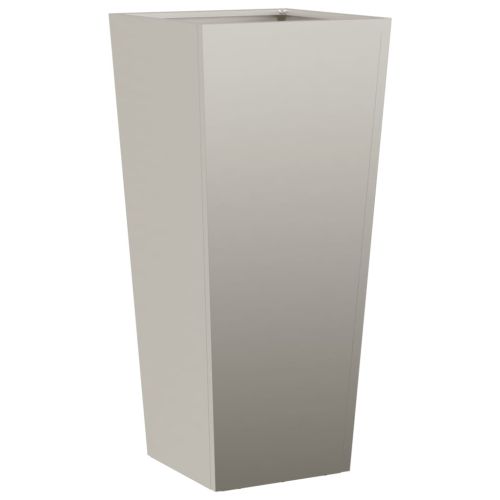 Градински саксии 2 бр. 35x35x75 см Изветряла стомана