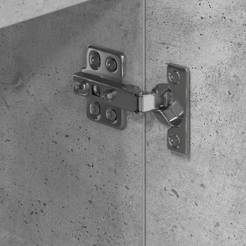 Ъглов кабинет за LED телевизор Циментено сиво 103 x 40 x 68 см