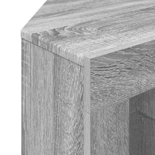 Ъглов кабинет за LED телевизор Сив Сонома 106 x 40 x 68 см