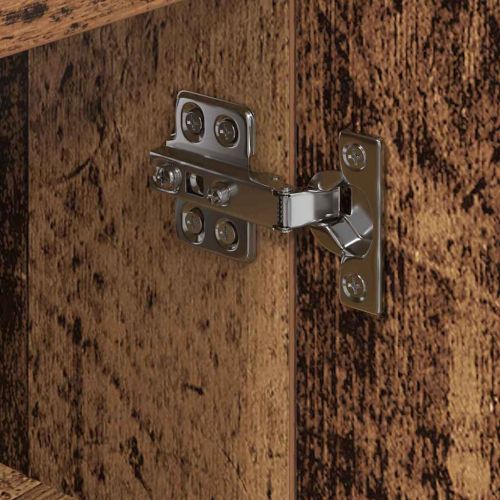 Ъглов кабинет за LED телевизор Старо дърво 107 x 40 x 68 см