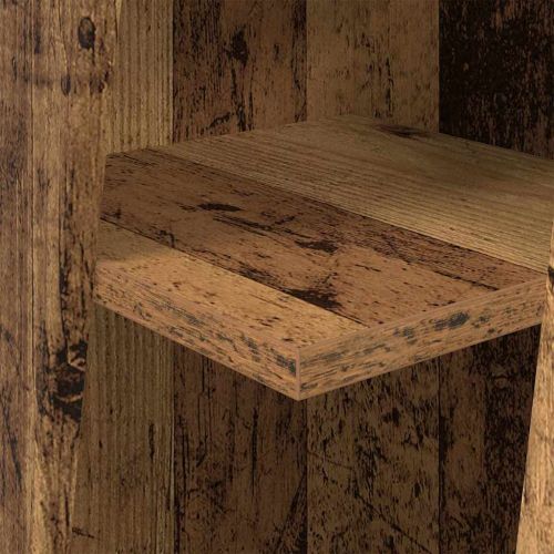 Ъглов шкаф Бяло 27,5x27x102см Инженерно дърво