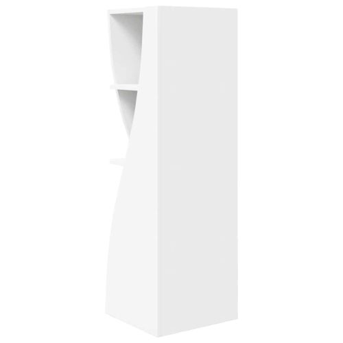 Ъглов шкаф Бяло 32x32x102см Инженерно дърво