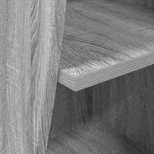 Ъглов шкаф Бяло 32x32x102см Инженерно дърво