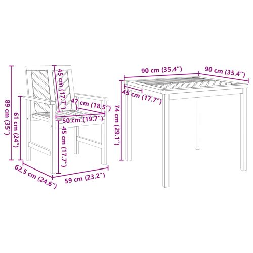 Комплект за хранене в градината 5 pcs Кафяво