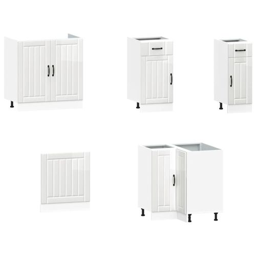 Комплект кухненски шкафове от 11 части Kalmar, инженерно дърво