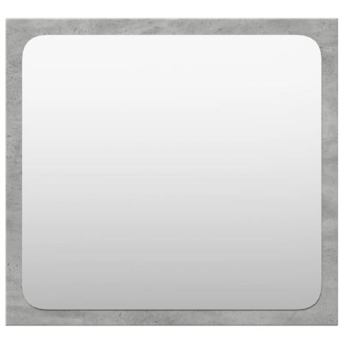 Комплект мебели за баня от 4 части бетонно сив инженерно дърво