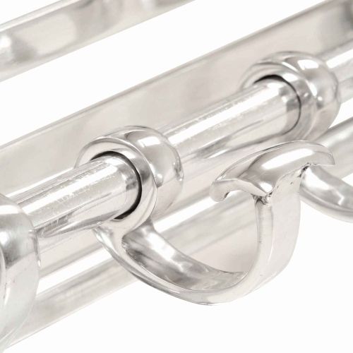 Закачалка за палта Сребрист 77 x 30 x 18 см Алуминий