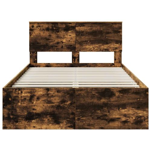 Рамка за легло с таблото Димян дъб 120 x 200 cm Инженерно дърво