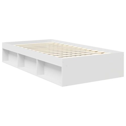 Рамка за легло с таблото Бяло 100 x 200 cm Инженерно дърво