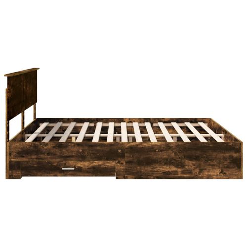 Рамка за легло с таблото Димян дъб 200 x 200 cm Инженерно дърво