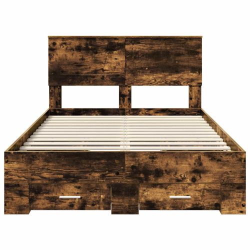 Рамка за легло с таблото Димян дъб 120 x 200 cm Инженерно дърво