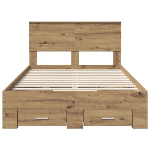 Рамка за легло с таблото Дъб 120 x 200 cm Инженерно дърво