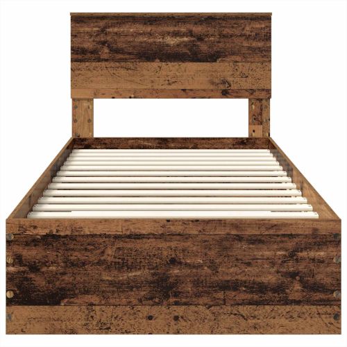 Рамка за легло Старо дърво 100 x 200 cm Инженерно дърво