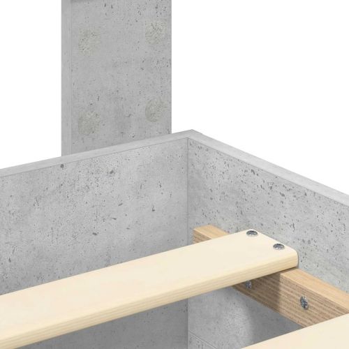 Рамка за легло Циментено сиво 120 x 200 cm Инженерно дърво