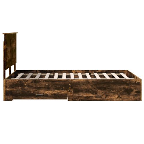 Рамка за легло с таблото Димян дъб 120 x 200 cm Инженерно дърво