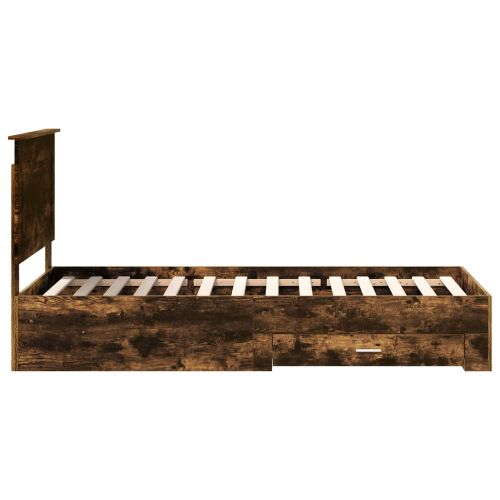Рамка за легло с таблото Димян дъб 90 x 190 cm Инженерно дърво