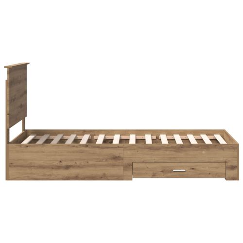 Рамка за легло с таблото Дъб 90 x 200 cm Инженерно дърво
