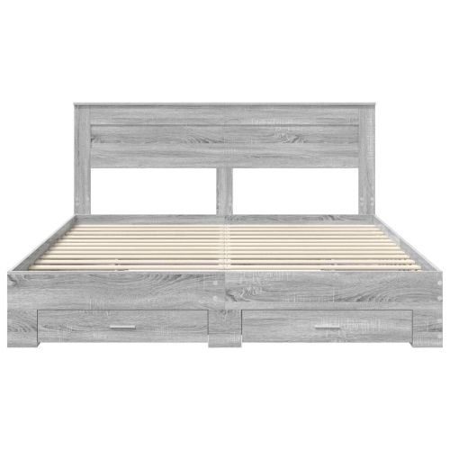 Рамка за легло с чекмедже с таблото Инженерно дърво