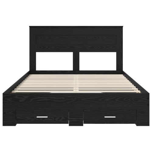 Рамка за легло Черния дъб 140 x 190 cm Инженерно дърво