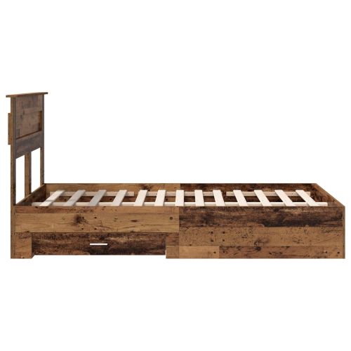 Рамка за легло Старо дърво 120 x 190 cm Инженерно дърво