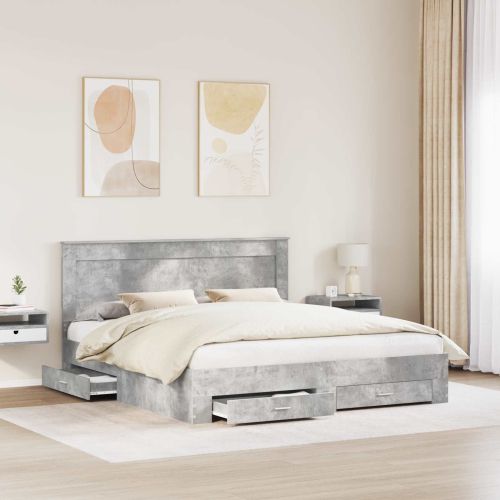 Рамка за легло с чекмедже с таблото Инженерно дърво