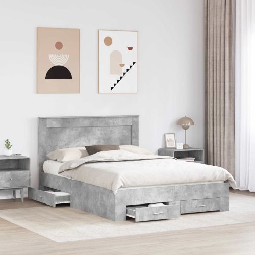 Рамка за легло с чекмедже с таблото Инженерно дърво