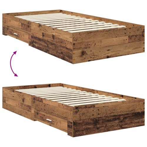 Рамка за легло с чекмедже с таблото Инженерно дърво