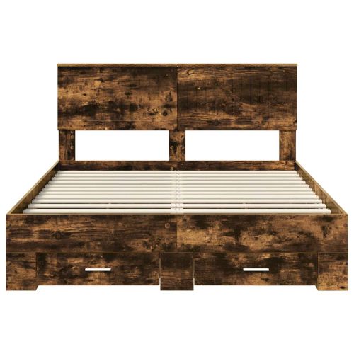 Рамка за легло с таблото Димян дъб 140 x 190 cm Инженерно дърво