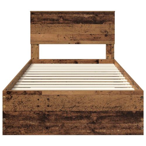 Рамка за легло Старо дърво 100 x 200 cm Инженерно дърво