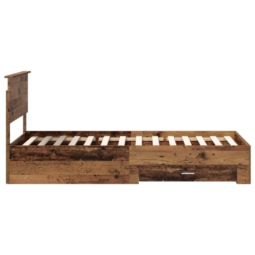 Рамка за легло Старо дърво 90 x 200 cm Инженерно дърво