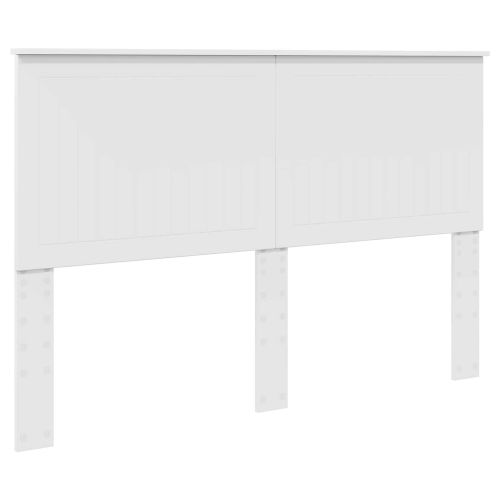 Рамка за легло с таблото Бяло 150 x 200 cm Инженерно дърво