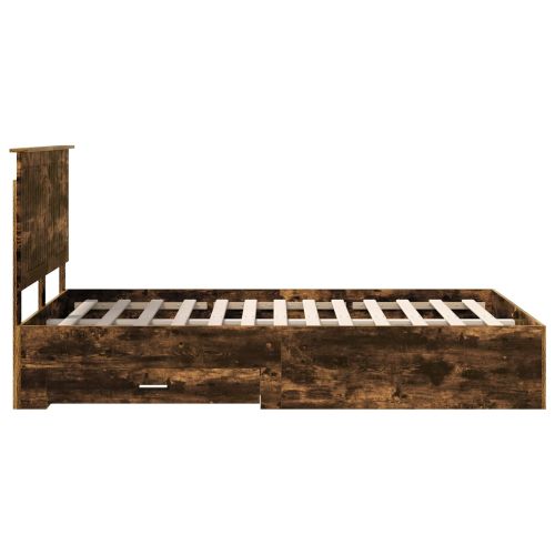 Рамка за легло с таблото Димян дъб 120 x 200 cm Инженерно дърво