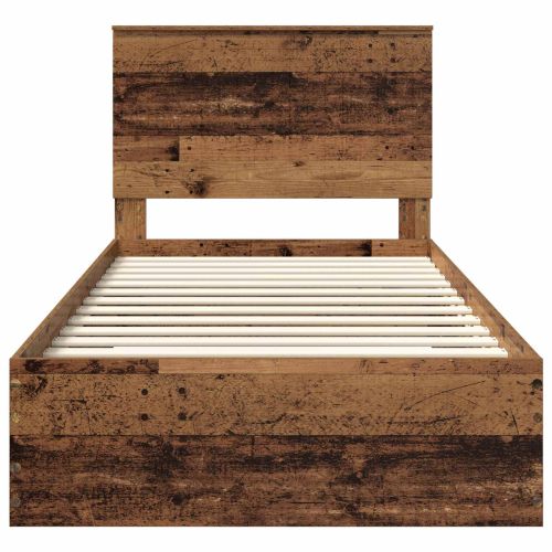 Рамка за легло Старо дърво 100 x 200 cm Инженерно дърво