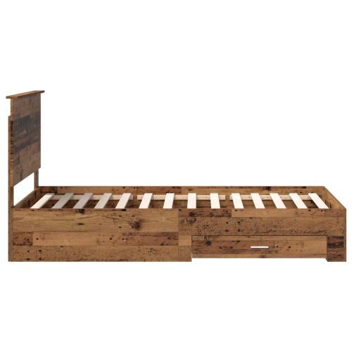 Рамка за легло Старо дърво 100 x 200 cm Инженерно дърво