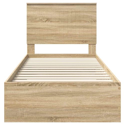 Рамка за легло с таблото Сонома дъб 90 x 200 cm Инженерно дърво
